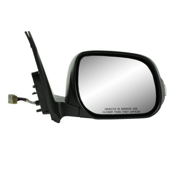 Fit System Passenger Side Mirror for Mazda 3 Power w/o Blind spot Detection Foldaway Japan Built w/Turn Signal Textured Black w/PTM Cover 